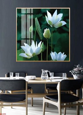 File ảnh Tranh cửu ngư quần hội sen cá S1295 (gốc) cho trang trí nhà hàng