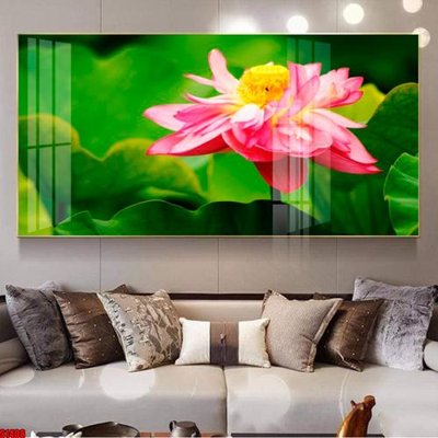 File tranh File tranh hoa sen S1408 (bản gốc) in lụa 3D