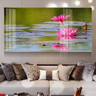 File PSD File tranh hoa sen S1418 (chất lượng in ấn)