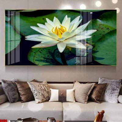 File tranh File tranh hoa sen S1434 (gốc) in trên kính