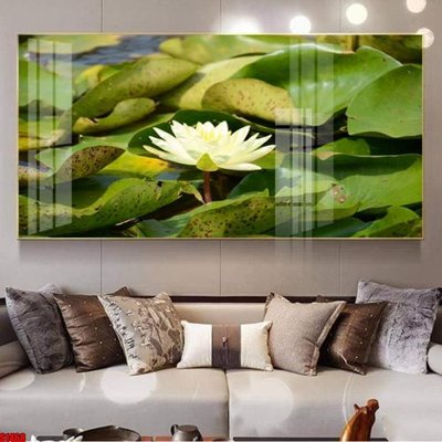 File PSD File tranh hoa sen S1468 (nguyên bản) cho thiết kế