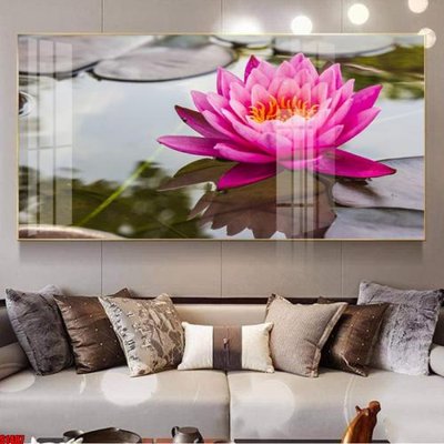 File in mica File tranh hoa sen S1487 (bản gốc) siêu trong