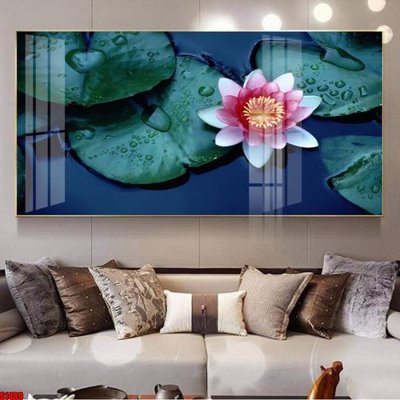 Tải file File tranh hoa sen S1489 (PSD) cho in tranh 3D