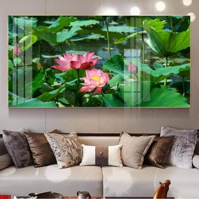 Download file gốc File tranh hoa sen S1521 (in lụa) tranh 3D