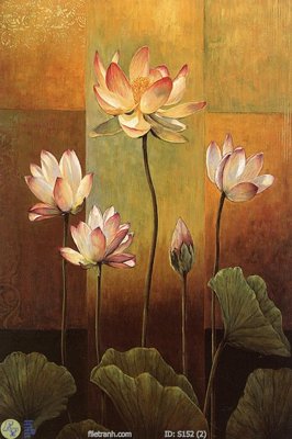 File tranh Tranh cửu ngư quần hội sen cá S152 (gốc) chủ đề thành phố