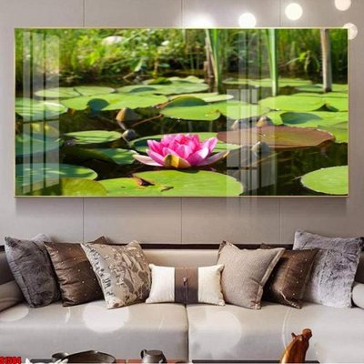 File ảnh File tranh hoa sen S1584 (gốc) in decal dán tường