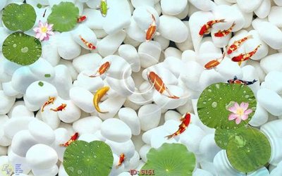 File PSD Tranh cửu ngư quần hội sen cá S161 (chất lượng in ấn)