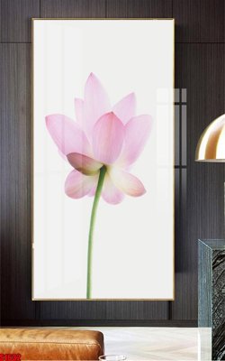 File gốc in tráng gương File tranh hoa sen S1632 chi tiết