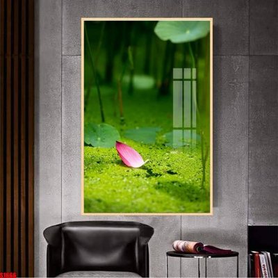 File tranh File tranh hoa sen S1666 (gốc) in trên kính