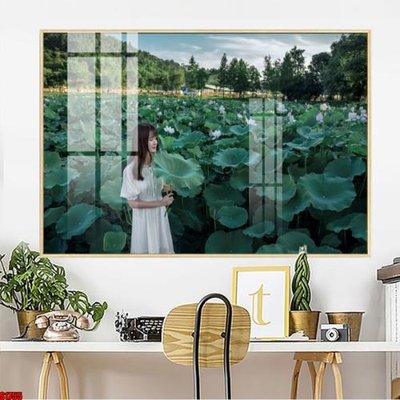 File gốc File tranh hoa sen S1755 (phong cách) tối giản