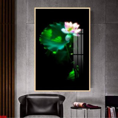 File gốc File tranh hoa sen S1756 (in mica) trang trí