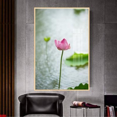 Ảnh gốc File tranh hoa sen S1761 (siêu chi tiết) để in ấn