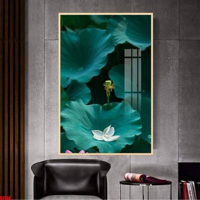 Hình ảnh file gốc in trần nhà File tranh hoa sen S1764