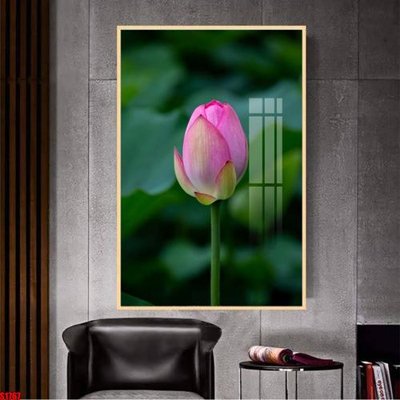 File gốc File tranh hoa sen S1767 (in mica) trang trí