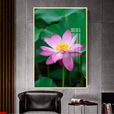 Chi tiết file tranh tráng gương File tranh hoa sen S1831 (ảnh gốc)