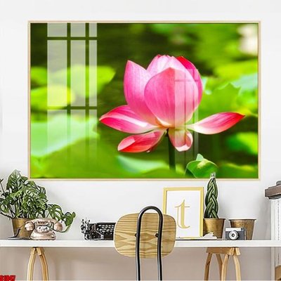 File tranh File tranh hoa sen S1847 (gốc) in vải canvas