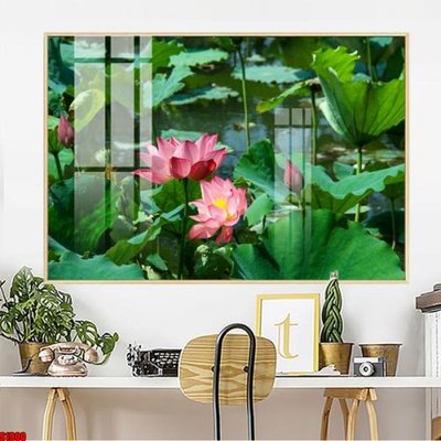 File PSD File tranh hoa sen S1900 (bản gốc) dễ dàng edit