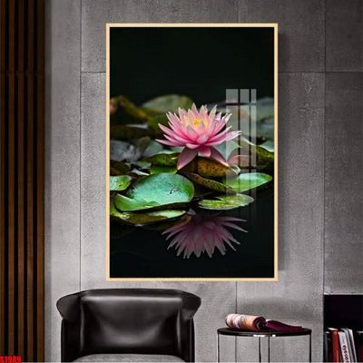 File tranh File tranh hoa sen S1989 (bản gốc) treo tường