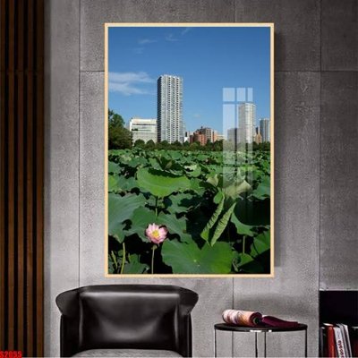 File in trần File tranh hoa sen S2055 (bản gốc) đại dương