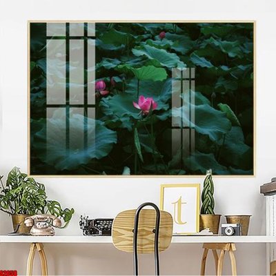 File gốc File tranh hoa sen S2058 (in tráng gương) ốp tường