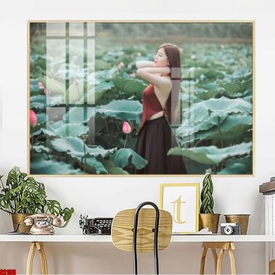 File gốc File tranh hoa sen S2103 (phong cách) cổ điển