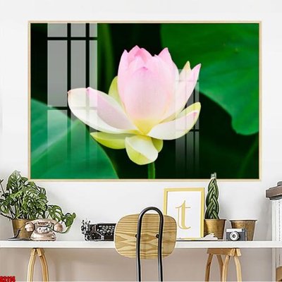 File in trần File tranh hoa sen S2114 (bản gốc) mây trời