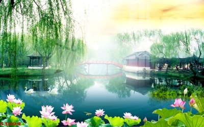 Tải file Tranh hoa sen cá cửu ngư quần hội S3094 (gốc) làm file tranh quảng cáo