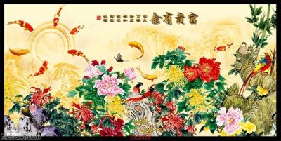 Download file gốc Tranh cửu ngư quần hội sen cá S318 (dùng cho in ấn)