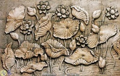 File in ấn Tranh cửu ngư quần hội sen cá S31 (bản gốc) từ file gốc