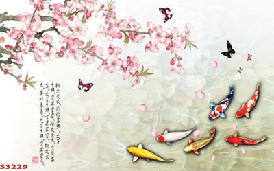 Tải file gốc Tranh hoa sen cá cửu ngư quần hội S3229 (in khổ lớn) không vỡ