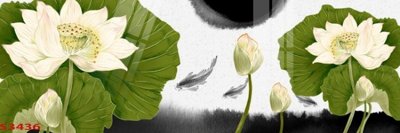 Tải file gốc Tranh hoa sen cá cửu ngư quần hội S3436 (in khổ lớn) không mờ