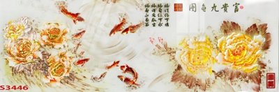 Tải file Tranh hoa sen cá cửu ngư quần hội S3446 (gốc) in trên mọi chất liệu