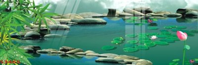 File tranh Tranh hoa sen cá cửu ngư quần hội S3465 (gốc) chủ đề con người