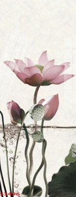 File PSD Tranh hoa sen cá cửu ngư quần hội S3496 (gốc) tách lớp chi tiết