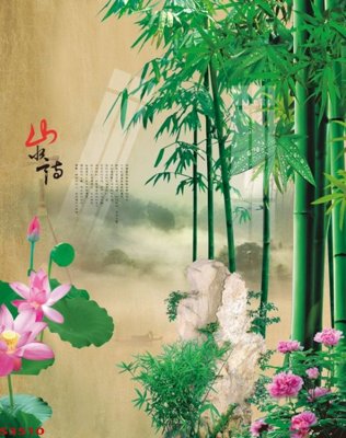 Tải file gốc in lụa Tranh hoa sen cá cửu ngư quần hội S3510 siêu nét