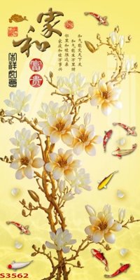 File tranh Tranh hoa sen cá cửu ngư quần hội S3562 (gốc) chủ đề thiên nhiên