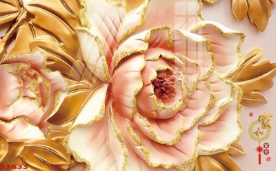 File tranh trang trí Tranh hoa sen cá cửu ngư quần hội S3633 (tải file gốc)