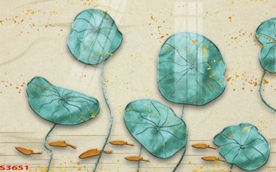 File in lụa Tranh hoa sen cá cửu ngư quần hội S3651 (hoa văn) Tranh hoa sen cá cửu ngư quần hội S3651