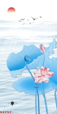 Mua file tranh gốc Tranh hoa sen cá cửu ngư quần hội S3757 tại Filetranh.com