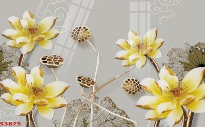 File ảnh gốc Tranh hoa sen cá cửu ngư quần hội S3875 (chuyên in mica)