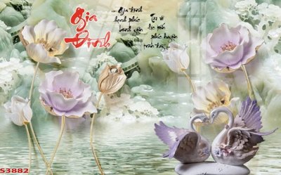 File tranh gốc Tranh hoa sen cá cửu ngư quần hội S3882 (bản quyền) file PSD