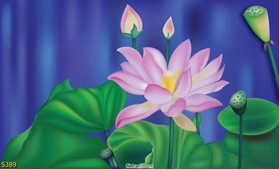 File ảnh Tranh cửu ngư quần hội sen cá S389 (gốc) in backdrop sự kiện