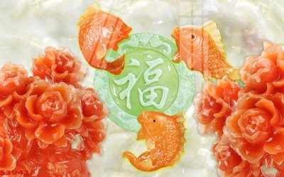 File in mica Tranh hoa sen cá cửu ngư quần hội S3943 (ảnh gốc) đẹp