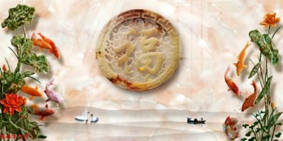 Tải file PSD Tranh hoa sen cá cửu ngư quần hội S4155 (nguyên layer) để in