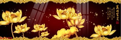 Tải file Tranh hoa sen cá cửu ngư quần hội S4199 (gốc) chủ đề tôn giáo