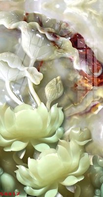 File tranh Tranh hoa sen cá cửu ngư quần hội S4417 (ảnh gốc) độc quyền