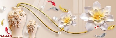 File gốc Tranh hoa sen cá cửu ngư quần hội S4445 (cho in ấn) độc quyền