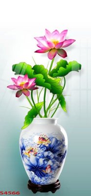 Tải file Tranh hoa sen cá cửu ngư quần hội S4566 (ảnh gốc) file TIFF