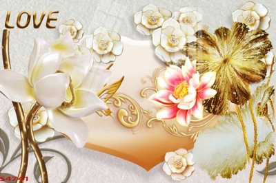 Tải file Tranh hoa sen cá cửu ngư quần hội S4741 (ảnh gốc) in tranh kính