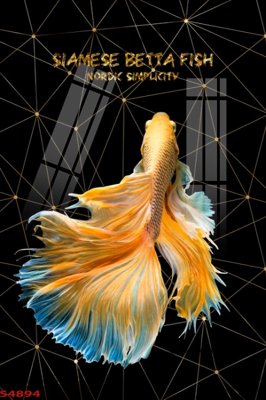 Chi tiết file gốc Tranh hoa sen cá cửu ngư quần hội S4894 (cho in tráng gương)